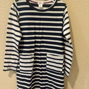 Crewcuts Navy and White Striped Tee